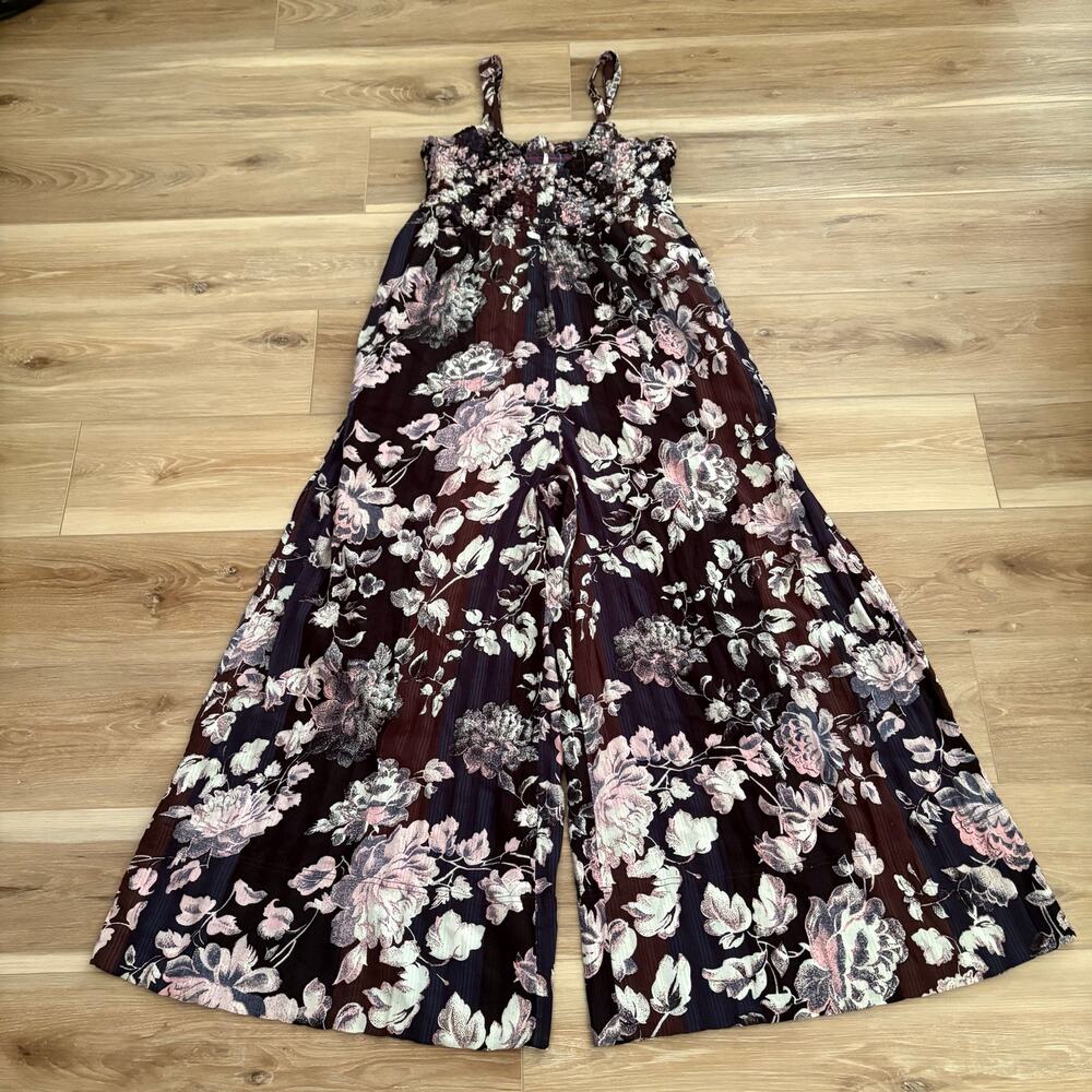 Free People Melrose Wide Leg Jumpsuit L